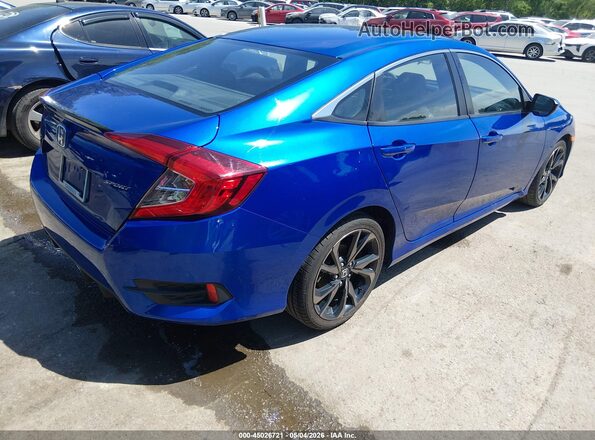 2HGFC2F83LH549168 2020 HONDA CIVIC Blue უკანა მარჯვენა