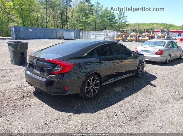 2HGFC2F83LH598564 2020 HONDA CIVIC Black Tył prawy