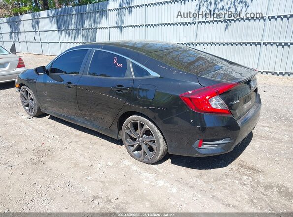 2HGFC2F83LH598564 2020 HONDA CIVIC Black Tył lewy