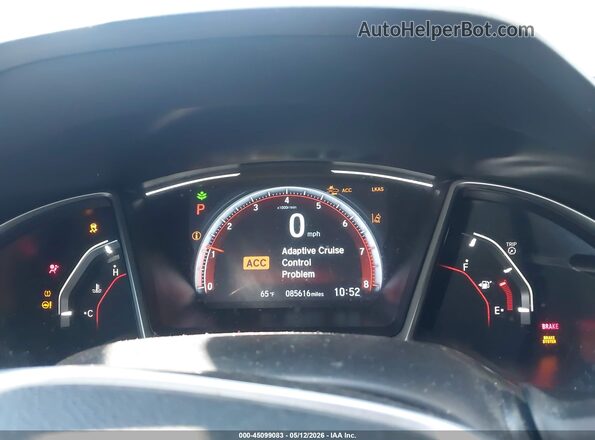 2HGFC2F83LH598564 2020 HONDA CIVIC Black Widok tylnych siedzeń
