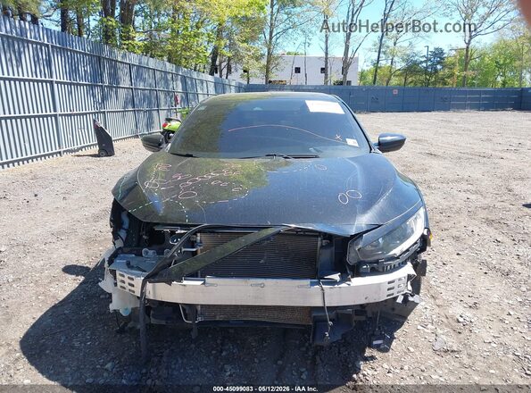 2HGFC2F83LH598564 2020 HONDA CIVIC Black Widok wnętrza z tyłu