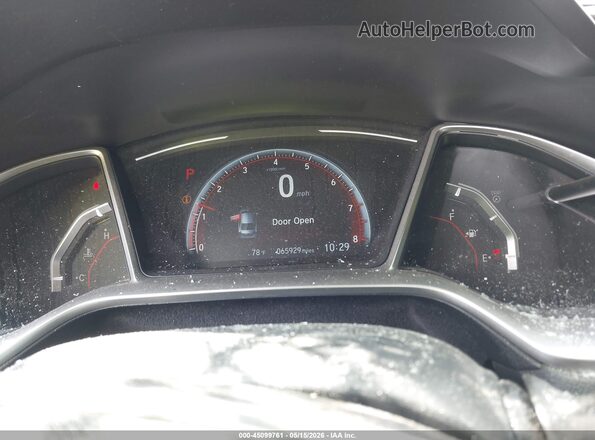 2HGFC2F83MH505737 2021 HONDA CIVIC Black უკანა სავარძლების ხედი