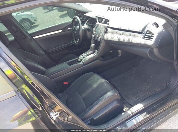 2HGFC2F83MH505737 2021 HONDA CIVIC Black წინა სალონის ხედი