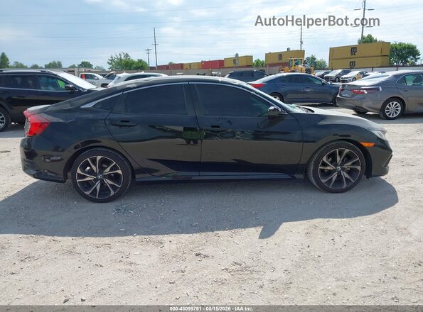 2HGFC2F83MH505737 2021 HONDA CIVIC Black სალონის 360-გრადუსიანი ხედი