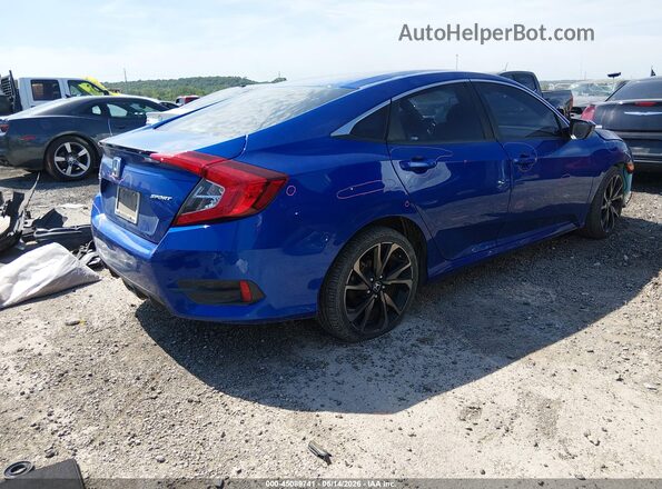 2HGFC2F83MH518603 2021 HONDA CIVIC Синий Задняя правая четверть