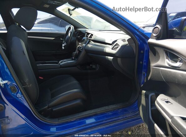 2HGFC2F83MH518603 2021 HONDA CIVIC Синий Вид салона спереди