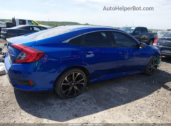 2HGFC2F83MH518603 2021 HONDA CIVIC Синий Панорамный вид салона 360°