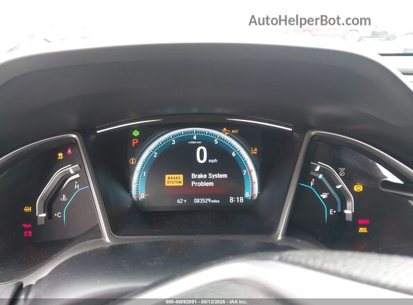 2HGFC2F84JH517715 2018 HONDA CIVIC White Հետևի նստատեղերի տեսք