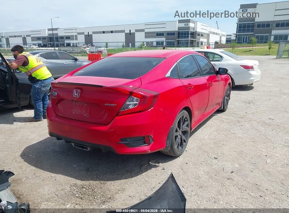 2HGFC2F84KH512211 2019 HONDA CIVIC Red Rear right