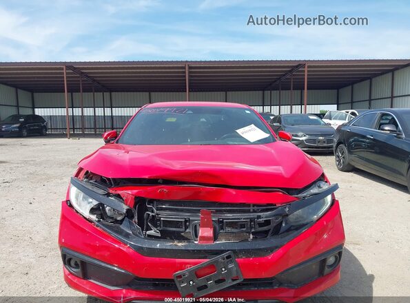 2HGFC2F84KH512211 2019 HONDA CIVIC Red Front view