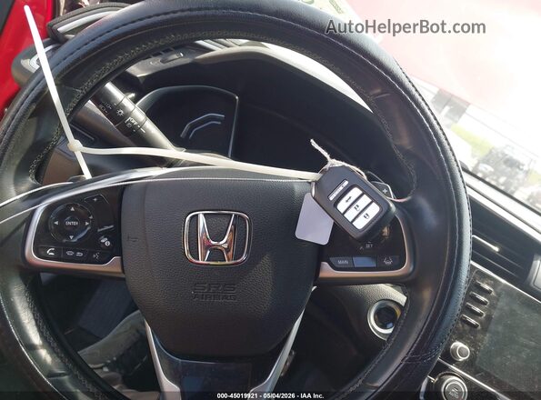 2HGFC2F84KH512211 2019 HONDA CIVIC Red Dashboard view