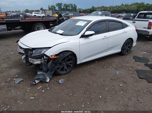 2HGFC2F84LH578095 2020 HONDA CIVIC White Vista tres cuartos delantera izquierda