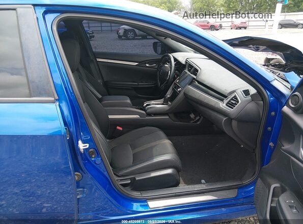 2HGFC2F84MH505102 2021 HONDA CIVIC Blue Widok wnętrza z przodu