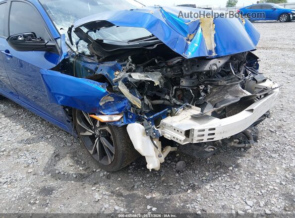 2HGFC2F84MH505102 2021 HONDA CIVIC Blue Widok z przodu