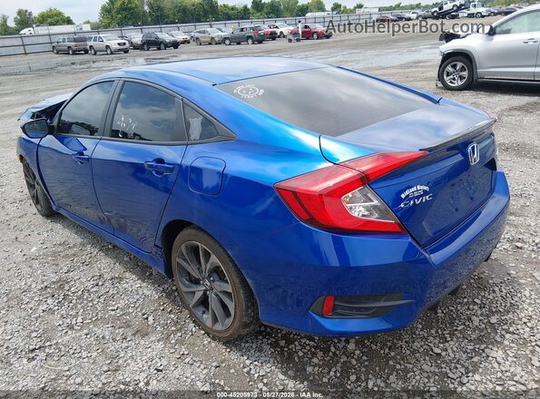 2HGFC2F84MH505102 2021 HONDA CIVIC Blue Tył lewy