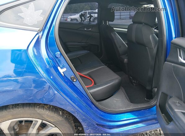 2HGFC2F84MH505102 2021 HONDA CIVIC Blue Widok naklejki z numerem VIN