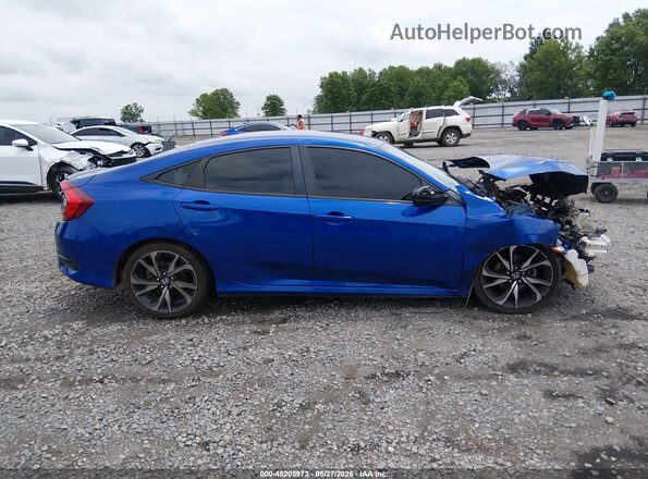 2HGFC2F84MH505102 2021 HONDA CIVIC Blue Widok wnętrza 360 stopni