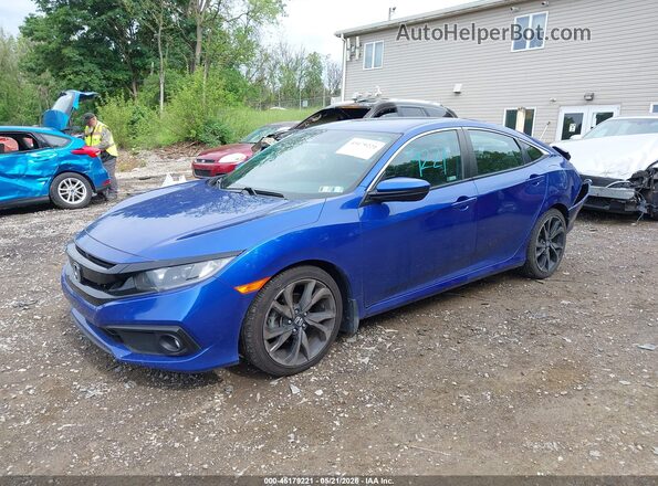2HGFC2F84MH516326 2021 HONDA CIVIC Blue Vista tres cuartos delantera izquierda