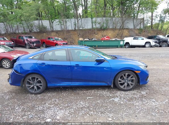 2HGFC2F84MH516326 2021 HONDA CIVIC Blue Vista interior trasera