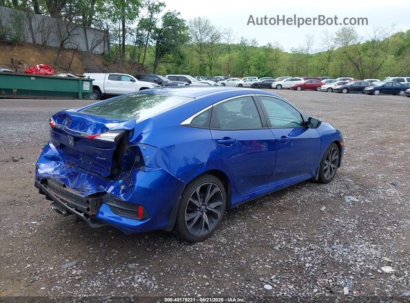 2HGFC2F84MH516326 2021 HONDA CIVIC Blue Trasero derecho