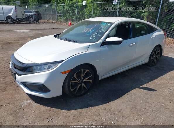 2HGFC2F85KH599035 2019 HONDA CIVIC White Front left