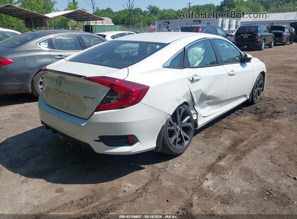2HGFC2F85KH599035 2019 HONDA CIVIC White Rear right
