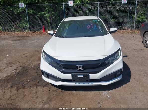 2HGFC2F85KH599035 2019 HONDA CIVIC White Instrument cluster view