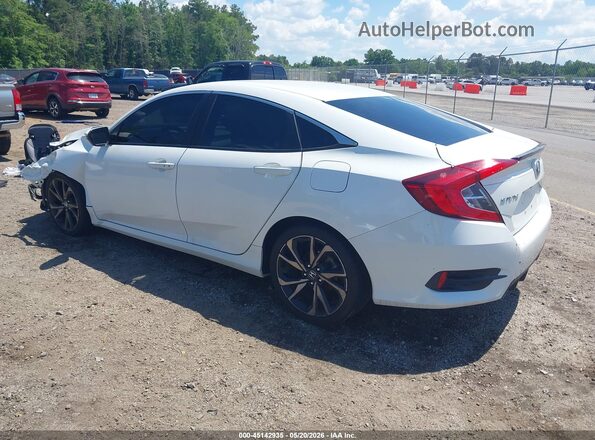 2HGFC2F85KH602824 2019 HONDA CIVIC White Trasero izquierdo
