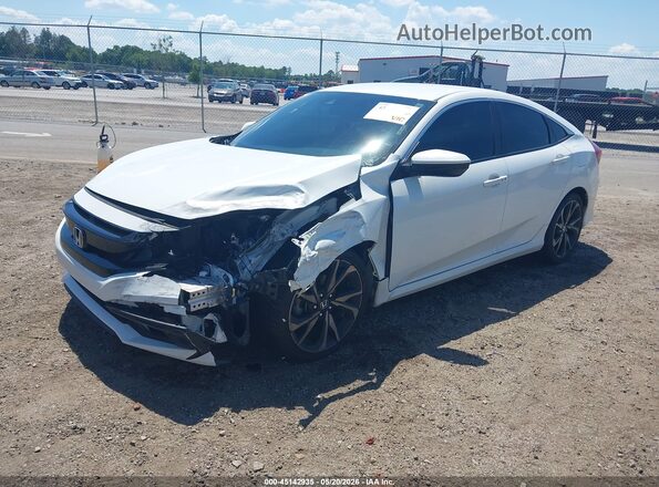 2HGFC2F85KH602824 2019 HONDA CIVIC White Vista tres cuartos delantera izquierda