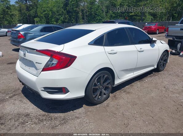 2HGFC2F85KH602824 2019 HONDA CIVIC White Trasero derecho