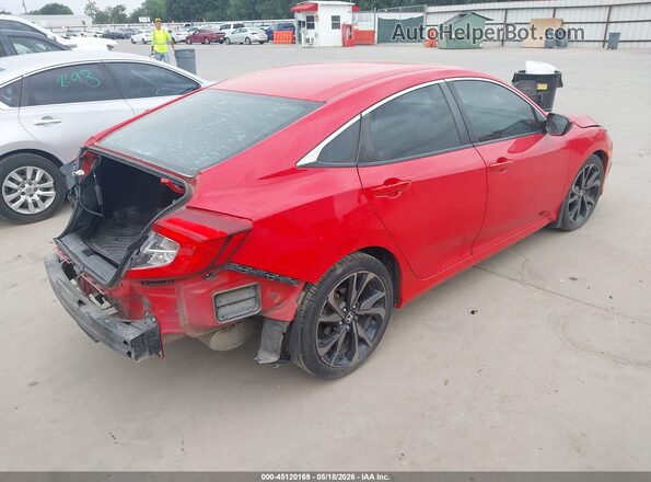 2HGFC2F85LH539662 2020 HONDA CIVIC Red Հետևի աջ