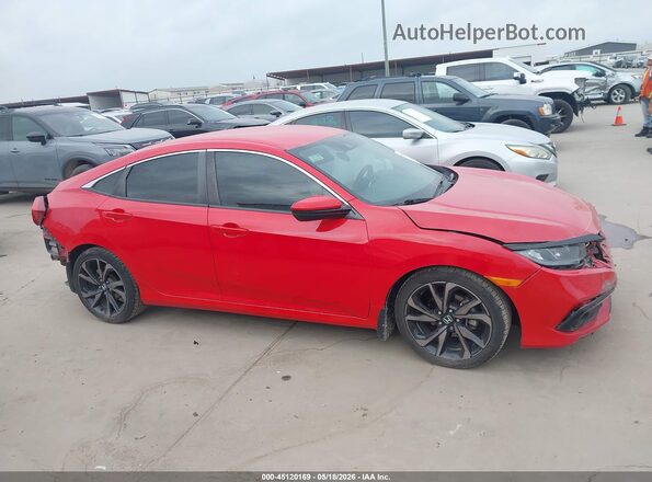 2HGFC2F85LH539662 2020 HONDA CIVIC Red Սալոնի 360 աստիճան տեսք