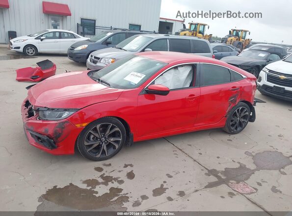 2HGFC2F85LH539662 2020 HONDA CIVIC Red 