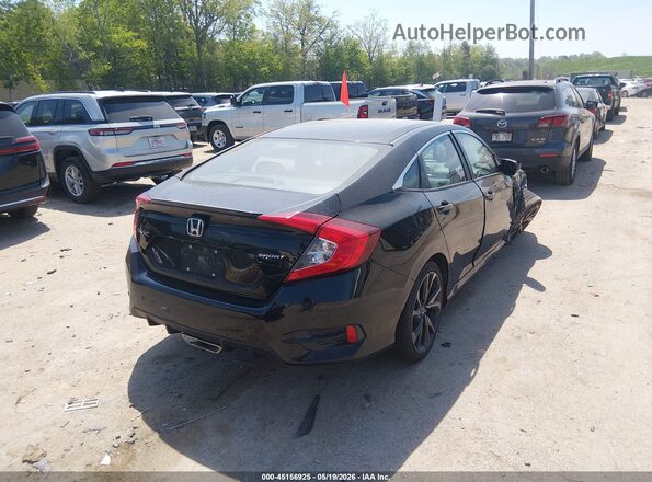 2HGFC2F85LH540231 2020 HONDA CIVIC Black Rear right