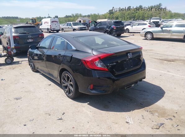 2HGFC2F85LH540231 2020 HONDA CIVIC Black Rear left