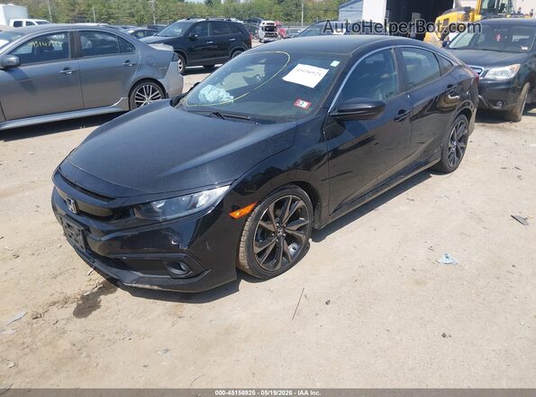 2HGFC2F85LH540231 2020 HONDA CIVIC Black Front left