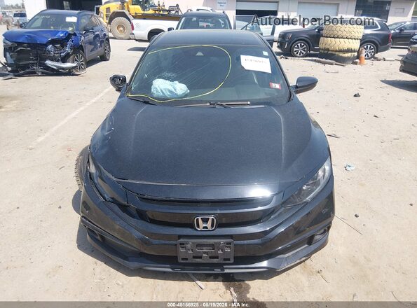 2HGFC2F85LH540231 2020 HONDA CIVIC Black Rear interior view