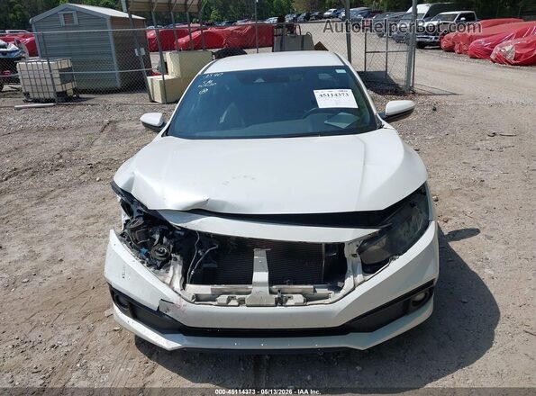 2HGFC2F85LH599540 2020 HONDA CIVIC White Widok zestawu wskaźników