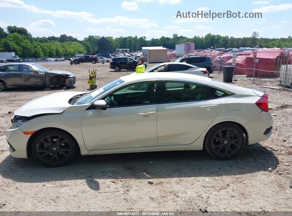 2HGFC2F85LH599540 2020 HONDA CIVIC White Widok wnętrza 360 stopni