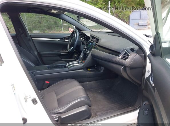2HGFC2F85LH599540 2020 HONDA CIVIC White Widok wnętrza z przodu