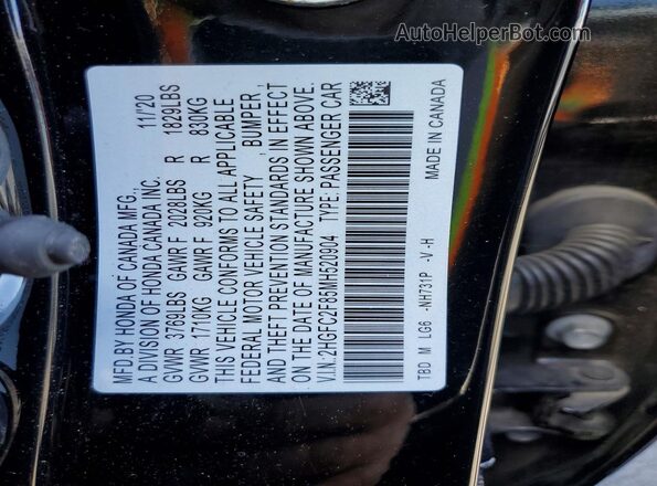 2HGFC2F85MH520904 2021 HONDA CIVIC Black 