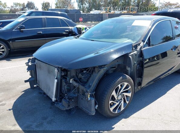2HGFC2F86GH506854 2016 HONDA CIVIC Black Widok z przodu