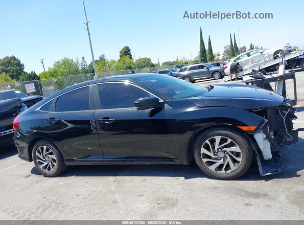 2HGFC2F86GH506854 2016 HONDA CIVIC Black Widok wnętrza z tyłu