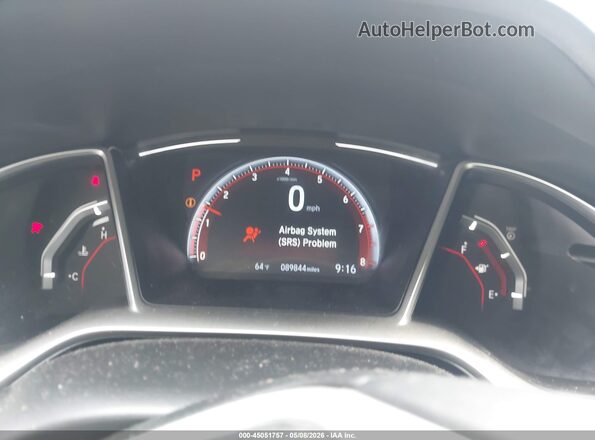 2HGFC2F86KH596208 2019 HONDA CIVIC Черный Вид задних сидений
