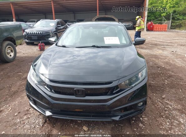 2HGFC2F86KH596208 2019 HONDA CIVIC Черный Вид щитка приборов