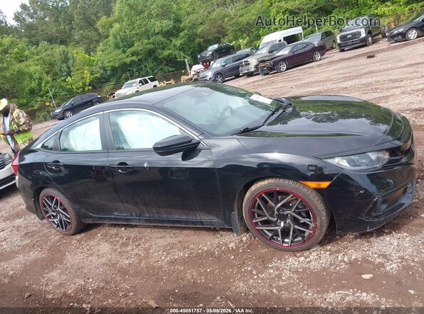 2HGFC2F86KH596208 2019 HONDA CIVIC Черный Вид задней части салона
