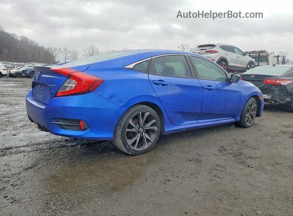 2HGFC2F86LH550329 2020 HONDA CIVIC Blue უკანა მარჯვენა