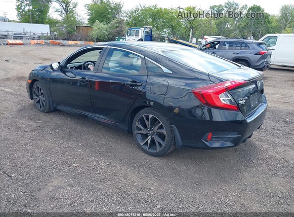 2HGFC2F86LH593052 2020 HONDA CIVIC Black Tył lewy