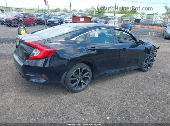 2HGFC2F86LH593052 2020 HONDA CIVIC Black Tył prawy