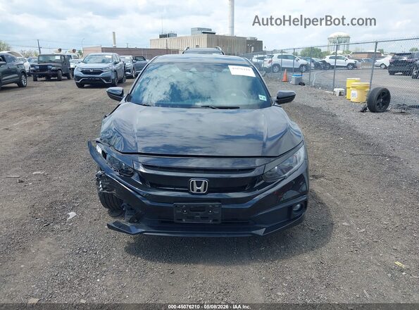 2HGFC2F86LH593052 2020 HONDA CIVIC Black Widok zestawu wskaźników
